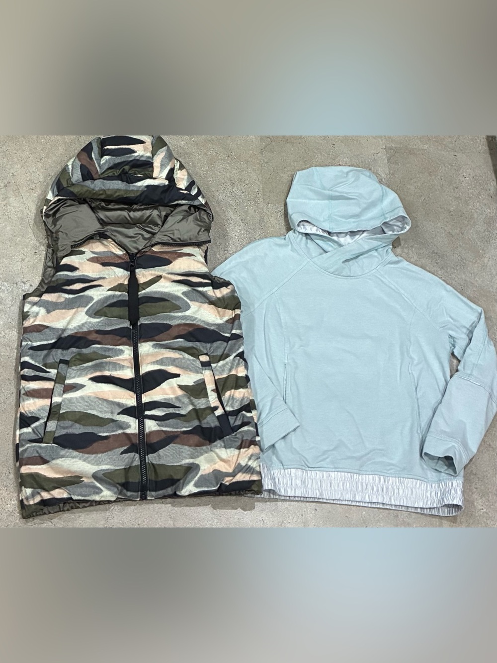 Womens LULULEMON Down Vest & Hoodie, sz 6